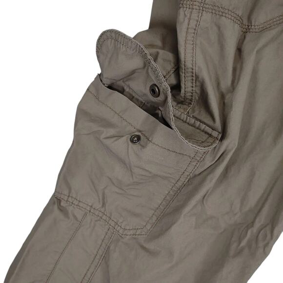 Tommy Hilfiger Women's 12 Brown Cargo Capri Pants 36x22" Gorpcore Hiking Outdoor - Picture 6 of 7